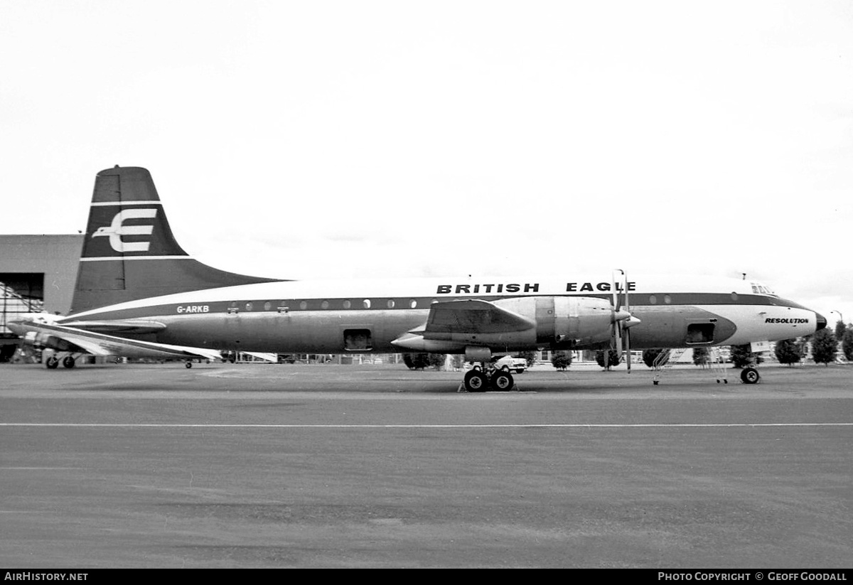 Aircraft Photo of G-ARKB | Bristol 175 Britannia 324 | British Eagle International Airlines | AirHistory.net #131397