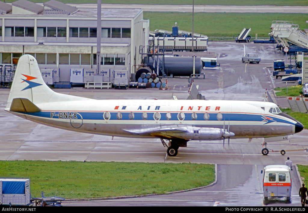 Aircraft Photo of F-BNAX | Vickers 724 Viscount | Air Inter | AirHistory.net #131409