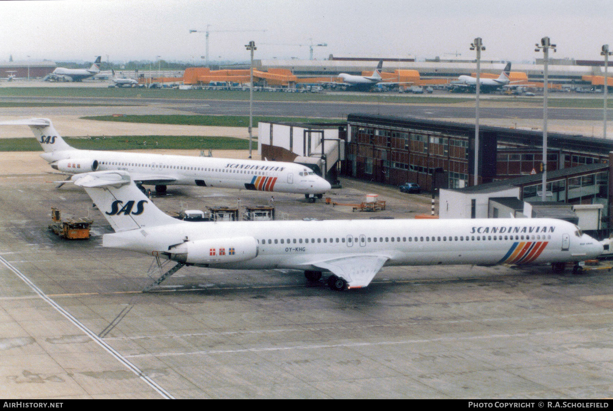 Aircraft Photo of OY-KHG | McDonnell Douglas MD-81 (DC-9-81) | Scandinavian Airlines - SAS | AirHistory.net #131419