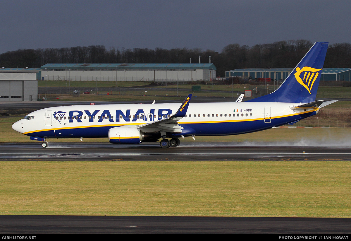Aircraft Photo of EI-GDD | Boeing 737-800 | Ryanair | AirHistory.net #131482