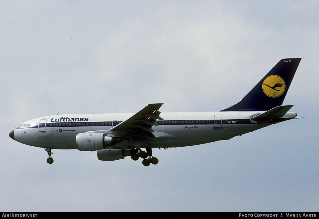 Aircraft Photo of D-AICF | Airbus A310-203 | Lufthansa | AirHistory.net #131490