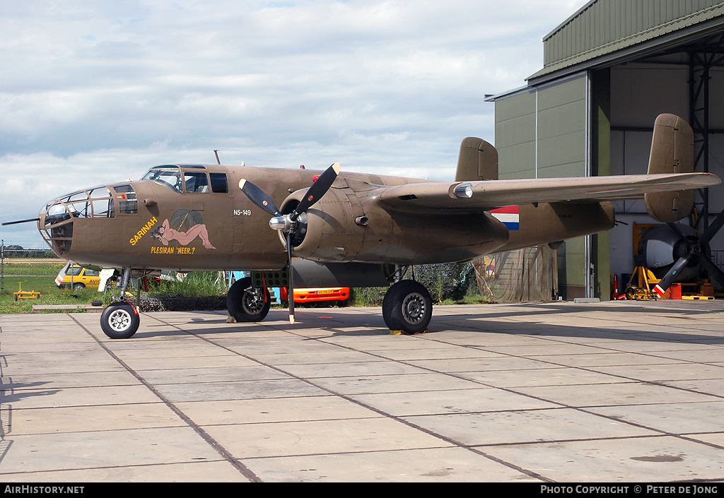 Aircraft Photo of N320SQ / N5-149 | North American B-25N Mitchell | Netherlands East Indies - Air Force | AirHistory.net #131535