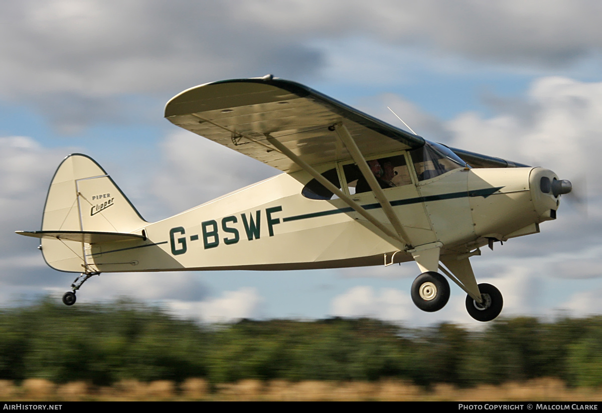 Aircraft Photo of G-BSWF | Piper PA-16(Mod) Clipper | AirHistory.net #131544