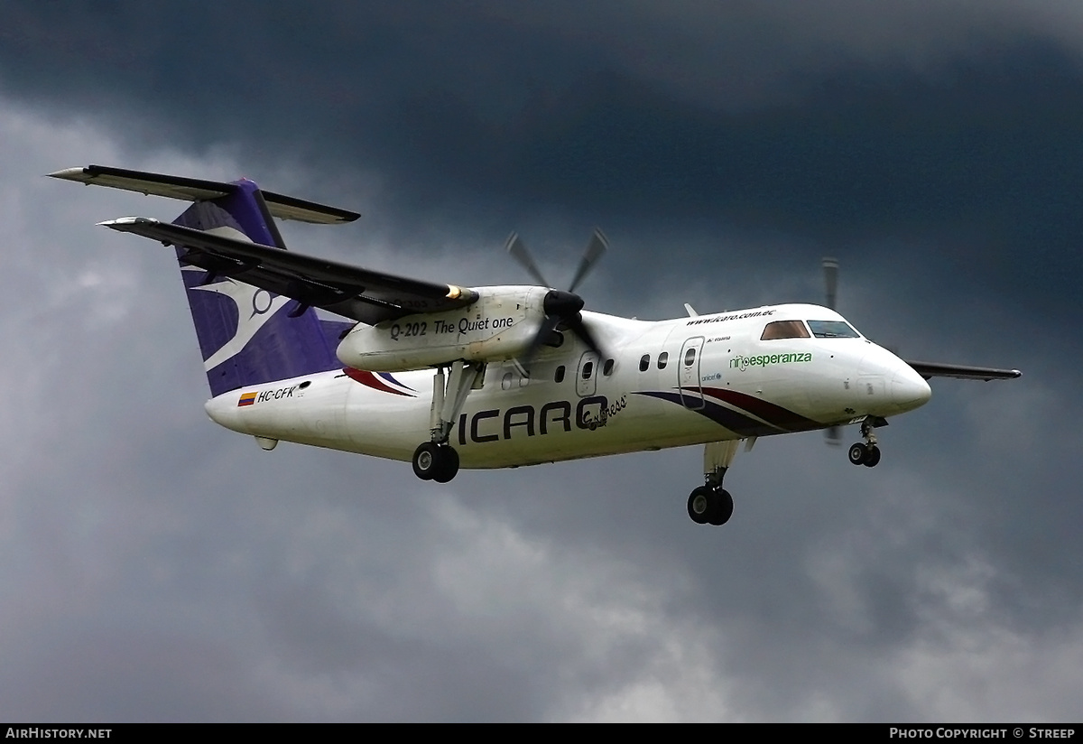 Aircraft Photo of HC-CFK | De Havilland Canada DHC-8-201Q Dash 8 | Ícaro Express | AirHistory.net #131617