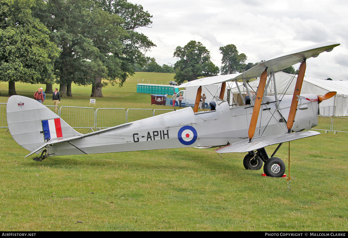 Aircraft Photo of G-APIH | De Havilland D.H. 82A Tiger Moth | UK - Air Force | AirHistory.net #131621