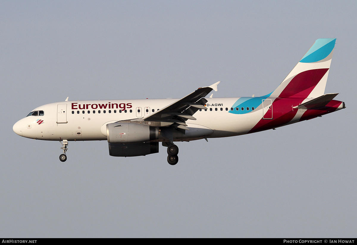 Aircraft Photo of D-AGWI | Airbus A319-132 | Eurowings | AirHistory.net #131696