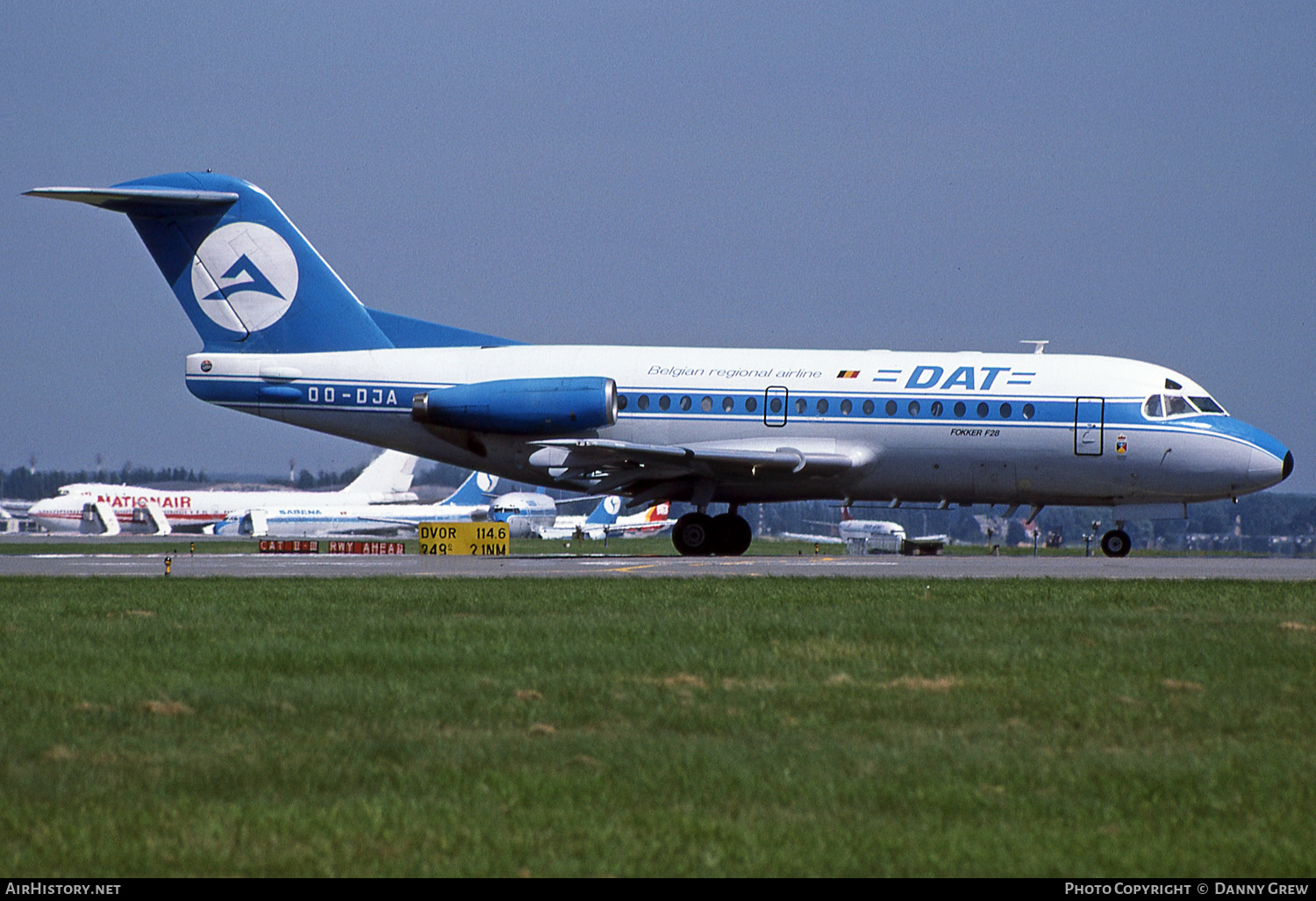 Aircraft Photo of OO-DJA | Fokker F28-3000 Fellowship | Delta Air Transport - DAT | AirHistory.net #131702