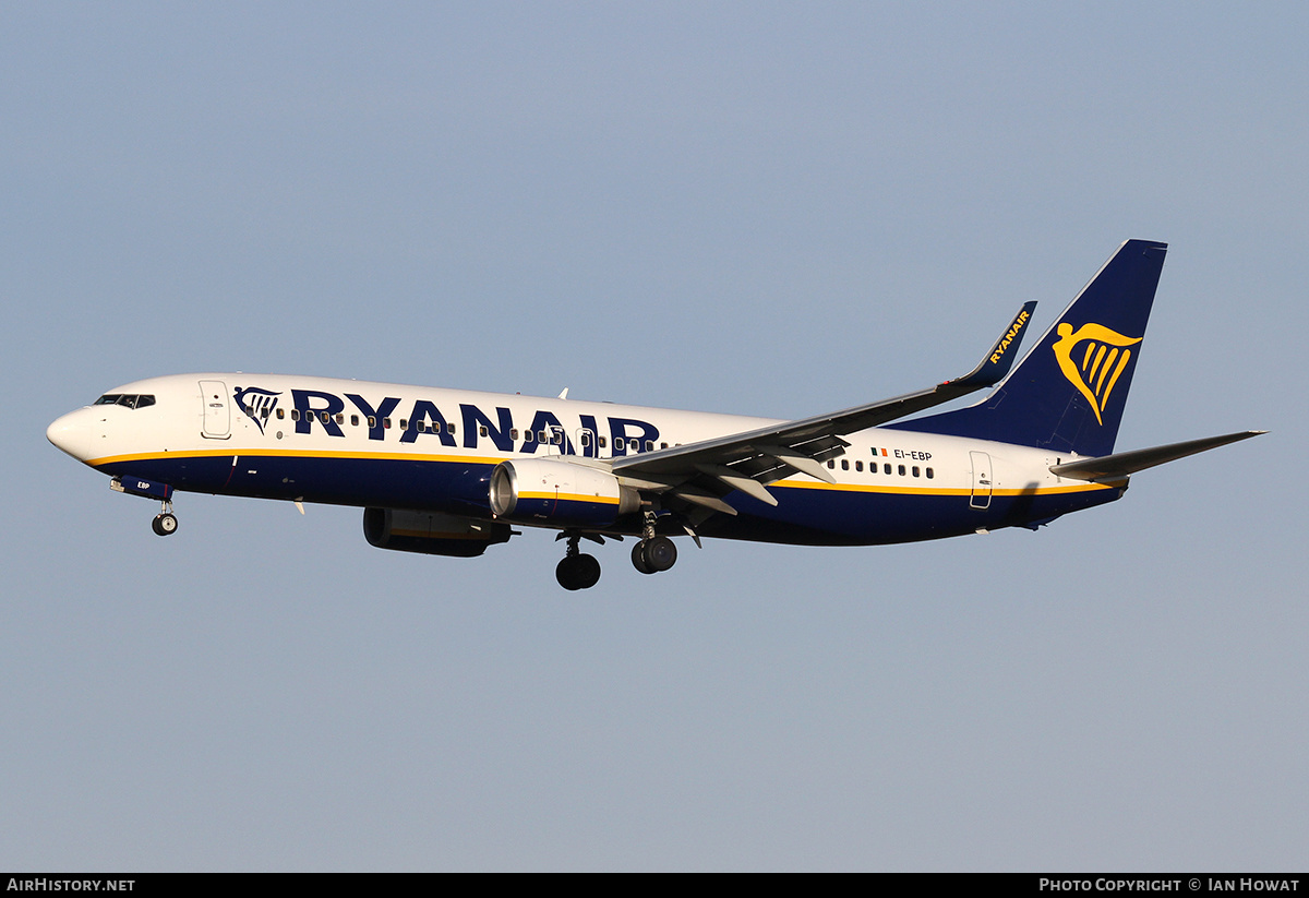 Aircraft Photo of EI-EBP | Boeing 737-8AS | Ryanair | AirHistory.net #131710