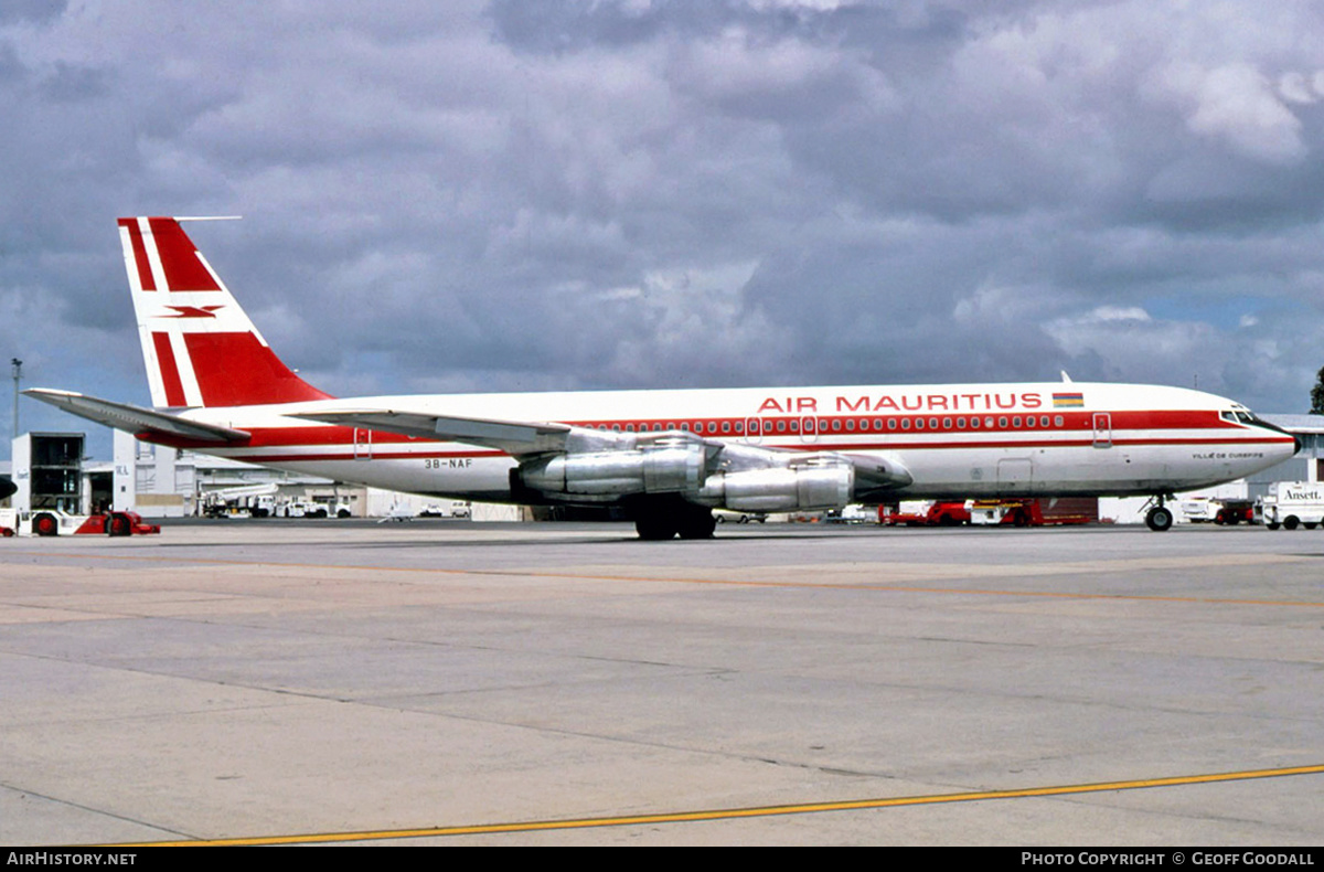 Aircraft Photo of 3B-NAF | Boeing 707-344B | Air Mauritius | AirHistory.net #131763