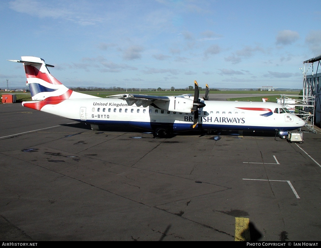 Aircraft Photo of G-BYTO | ATR ATR-72-212 | British Airways | AirHistory.net #131779