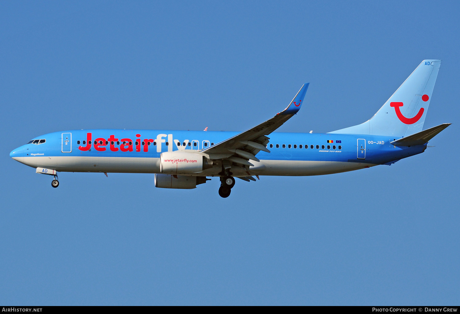Aircraft Photo of OO-JAD | Boeing 737-8K5 | Jetairfly | AirHistory.net #131800