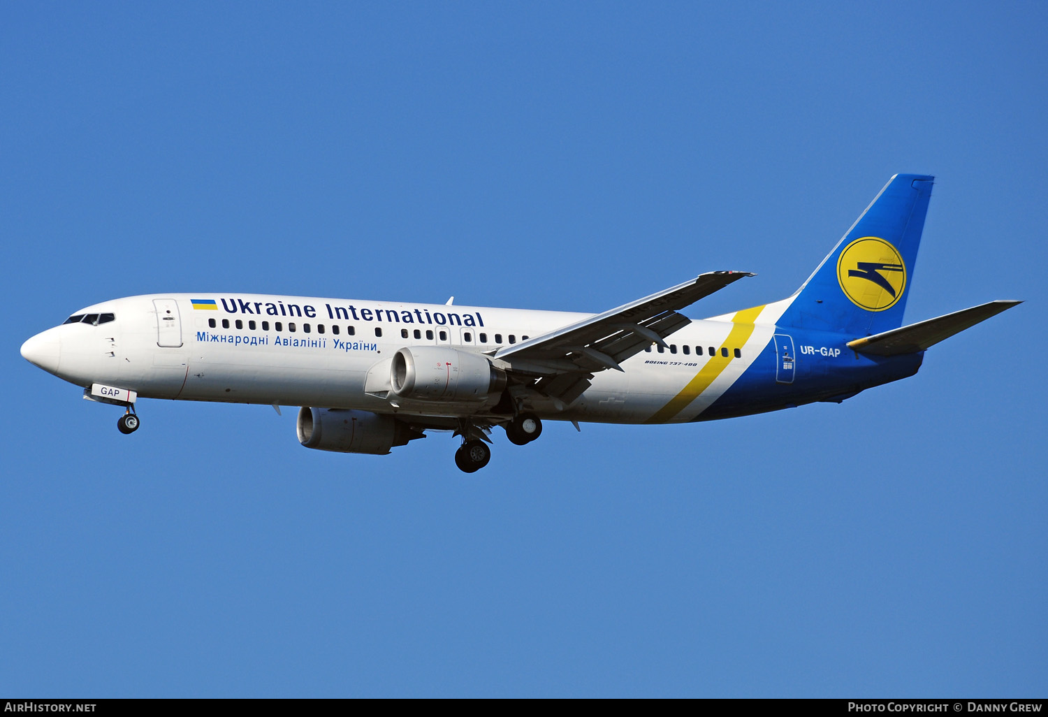 Aircraft Photo of UR-GAP | Boeing 737-4Z9 | Ukraine International Airlines | AirHistory.net #131814