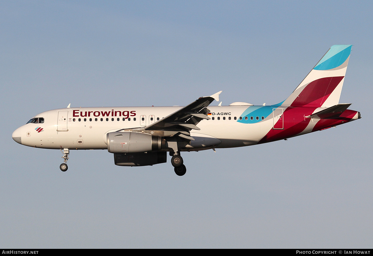 Aircraft Photo of D-AGWC | Airbus A319-132 | Eurowings | AirHistory.net #131845