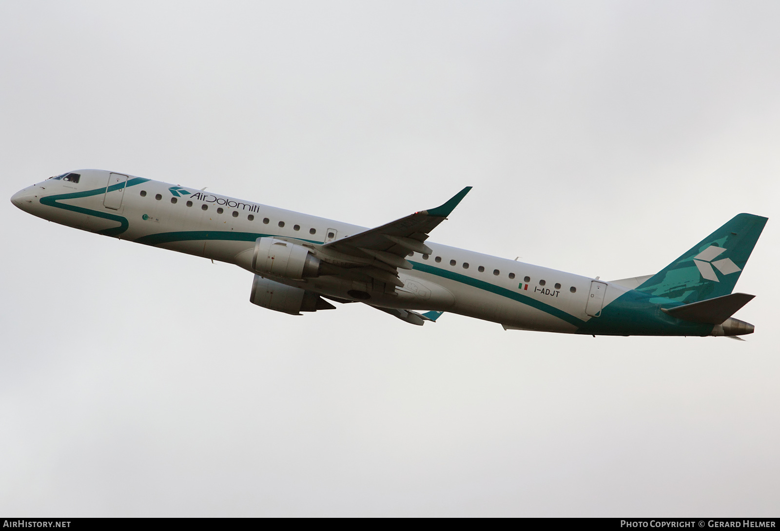 Aircraft Photo of I-ADJT | Embraer 195LR (ERJ-190-200LR) | Air Dolomiti | AirHistory.net #131893