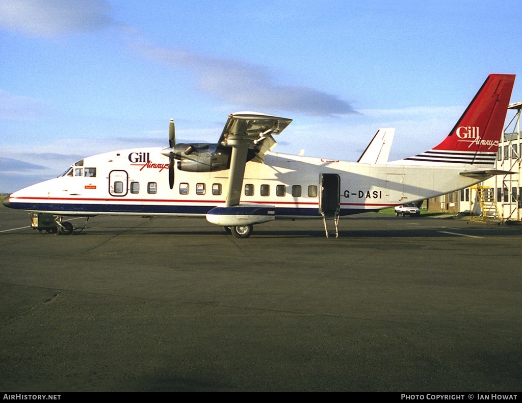 Aircraft Photo of G-DASI | Short 360-100 | Gill Airways | AirHistory.net #131928