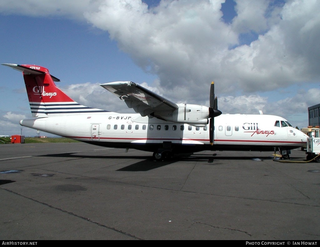 Aircraft Photo of G-BVJP | ATR ATR-42-300 | Gill Airways | AirHistory.net #131929