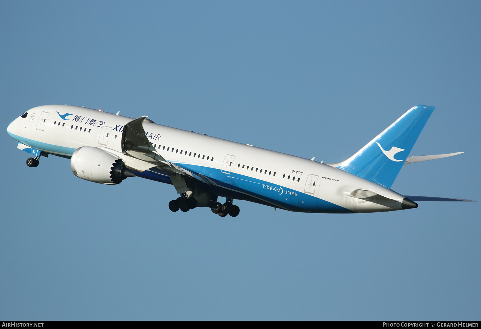 Aircraft Photo of B-2761 | Boeing 787-8 Dreamliner | Xiamen Airlines | AirHistory.net #131934