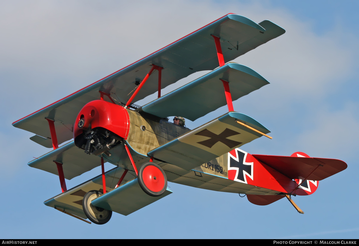 Aircraft Photo of G-BVGZ / 152/17 | Fokker Dr.1 (replica) | Germany - Air Force | AirHistory.net #131985
