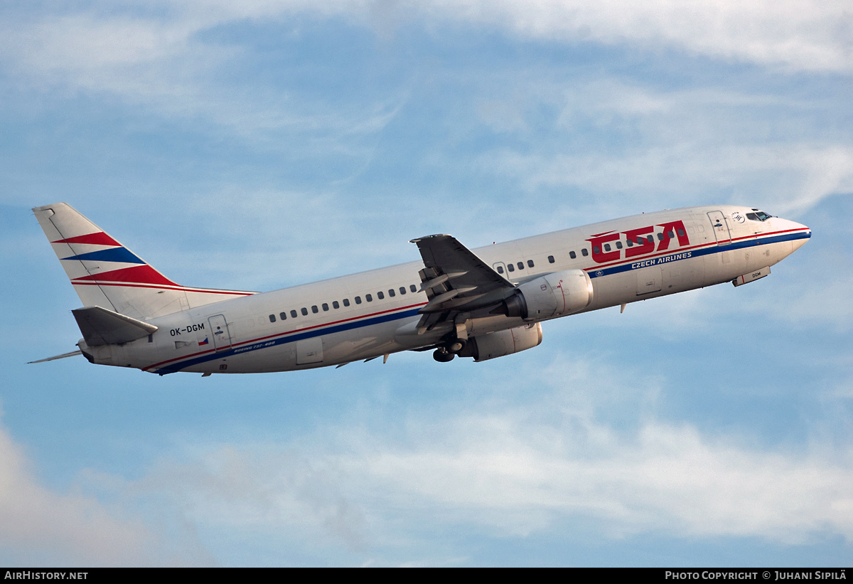Aircraft Photo of OK-DGM | Boeing 737-45S | CSA - Czech Airlines | AirHistory.net #132004
