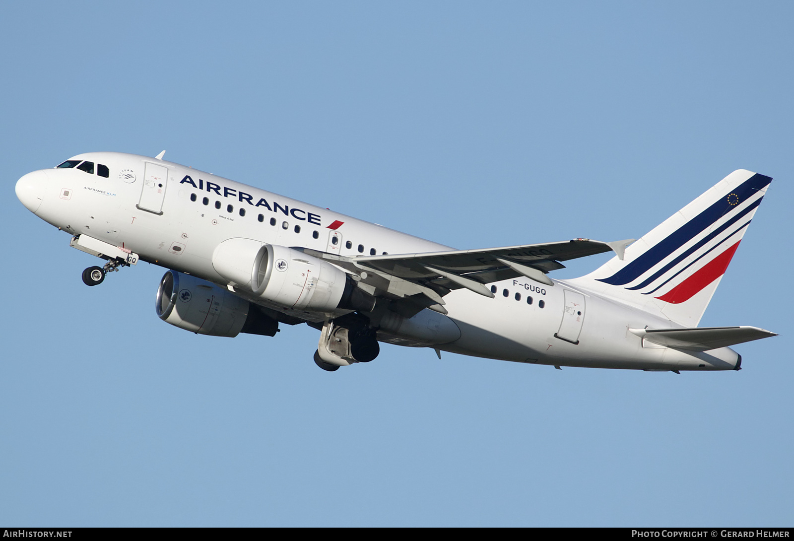Aircraft Photo of F-GUGQ | Airbus A318-111 | Air France | AirHistory.net #132014