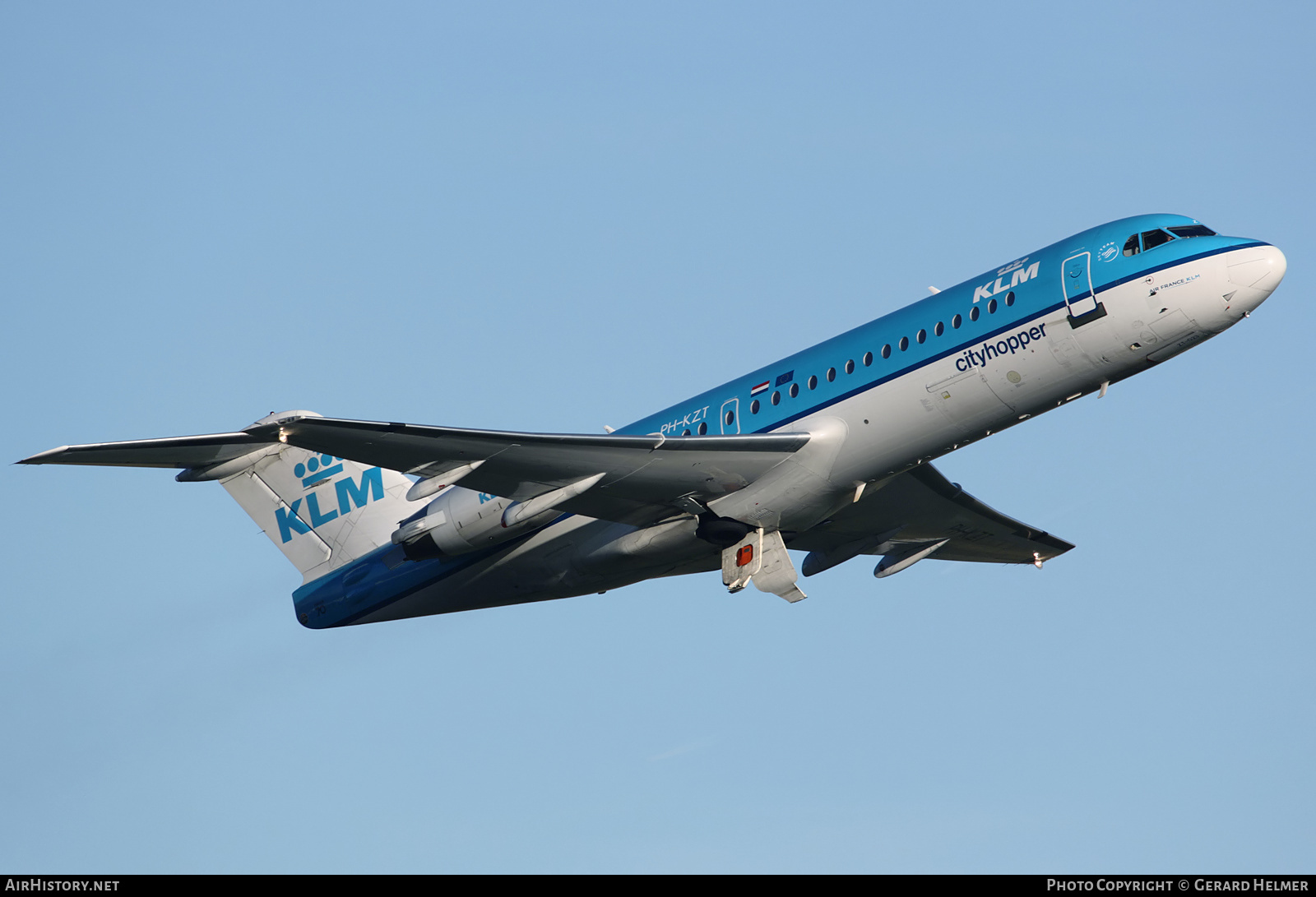Aircraft Photo of PH-KZT | Fokker 70 (F28-0070) | KLM Cityhopper | AirHistory.net #132065