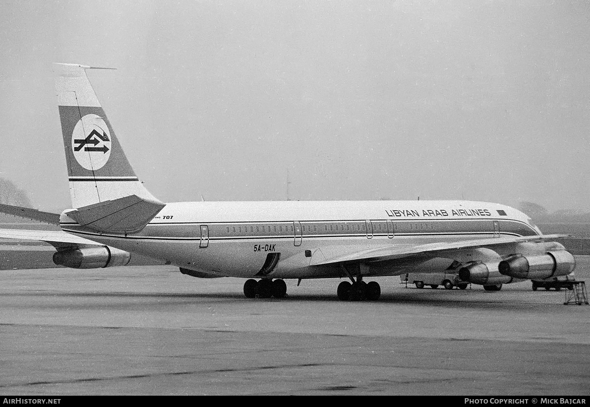 Aircraft Photo of 5A-DAK | Boeing 707-3L5C | Libyan Arab Airlines | AirHistory.net #132087