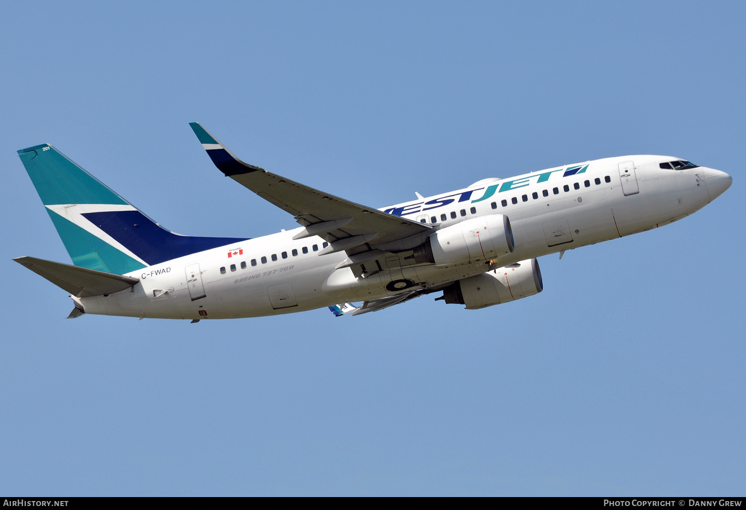 Aircraft Photo of C-FWAD | Boeing 737-7CT | WestJet | AirHistory.net #132099