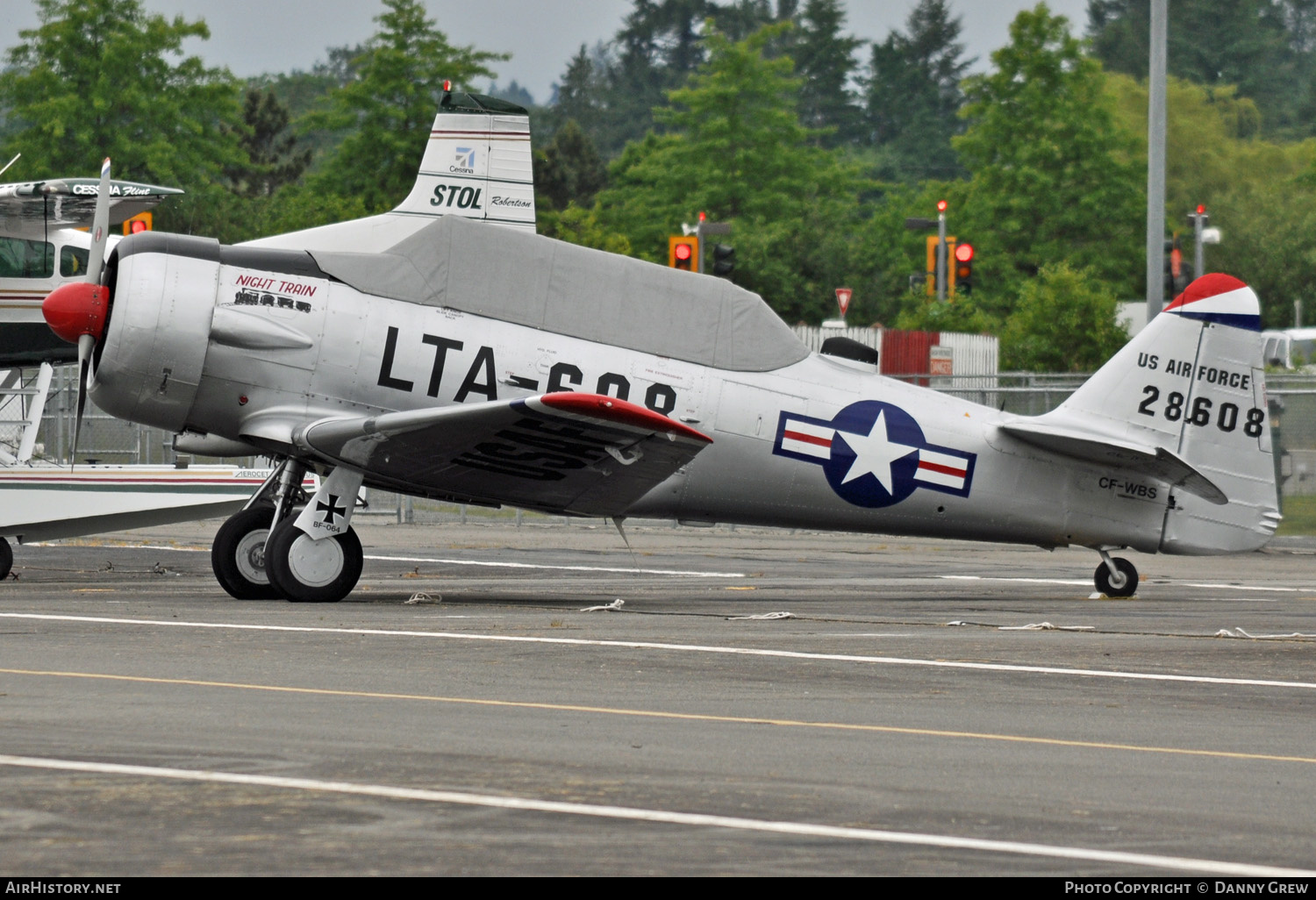 Aircraft Photo of CF-WBS / 28608 | North American T-6J Harvard Mk IV | USA - Air Force | AirHistory.net #132138