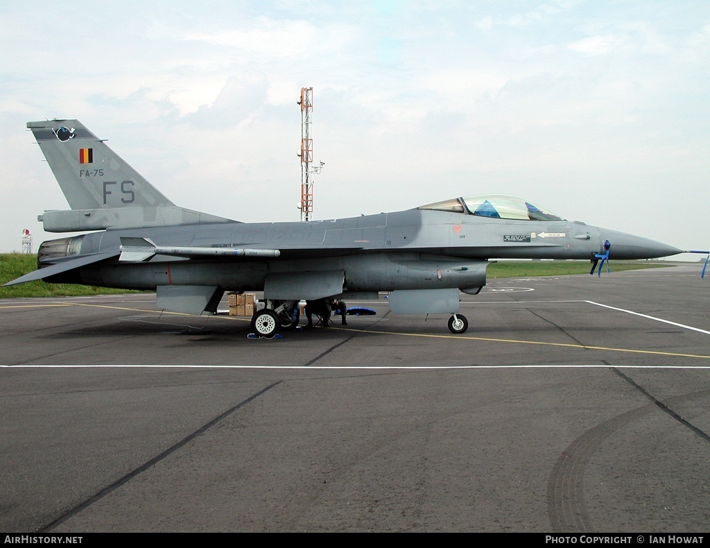 Aircraft Photo of FA-75 | General Dynamics F-16AM Fighting Falcon | Belgium - Air Force | AirHistory.net #132159