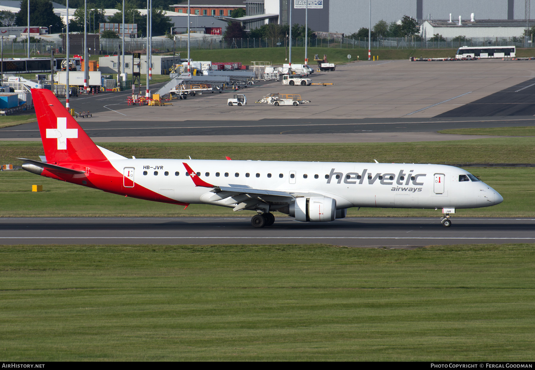 Aircraft Photo of HB-JVR | Embraer 190LR (ERJ-190-100LR) | Helvetic Airways | AirHistory.net #132184