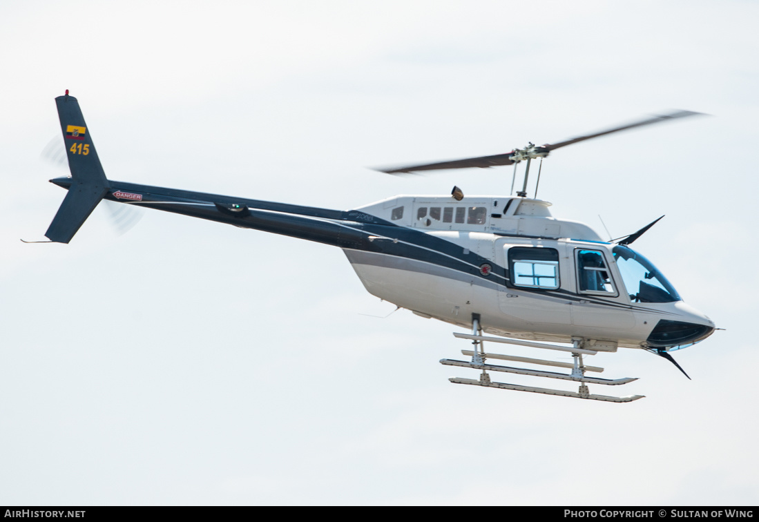 Aircraft Photo of FAE-415 | Bell 206B-3 JetRanger III | Ecuador - Air Force | AirHistory.net #132199