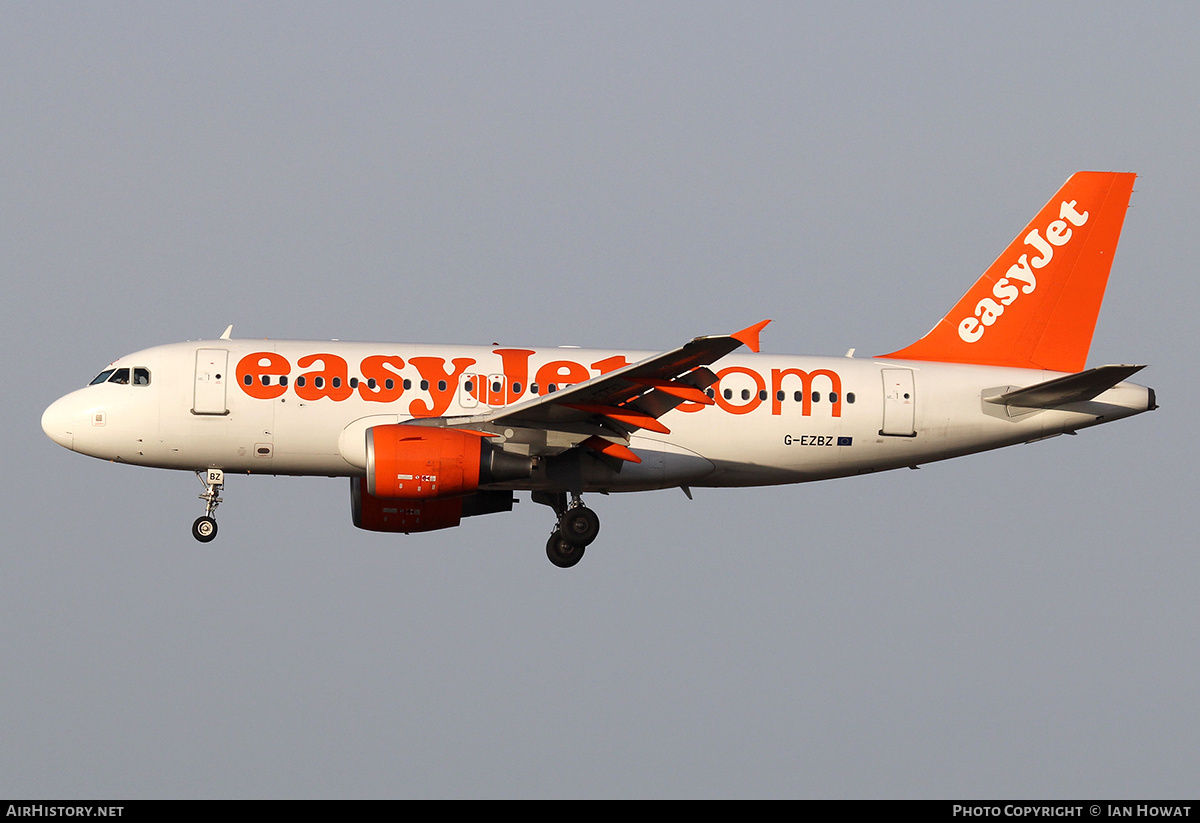 Aircraft Photo of G-EZBZ | Airbus A319-111 | EasyJet | AirHistory.net #132227