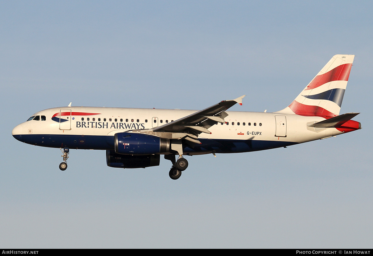 Aircraft Photo of G-EUPX | Airbus A319-131 | British Airways | AirHistory.net #132233