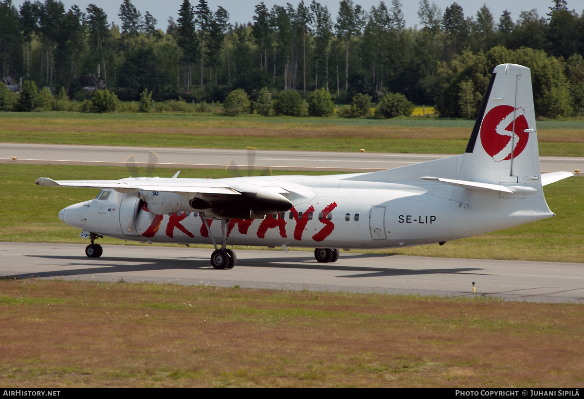 Aircraft Photo of SE-LIP | Fokker 50 | Skyways | AirHistory.net #132251