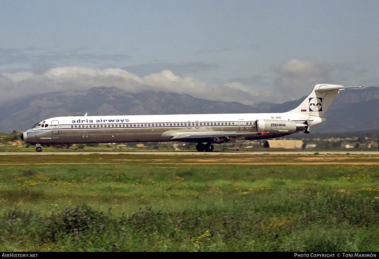 Aircraft Photo of SL-ABC | McDonnell Douglas MD-82 (DC-9-82) | Adria Airways | AirHistory.net #132278
