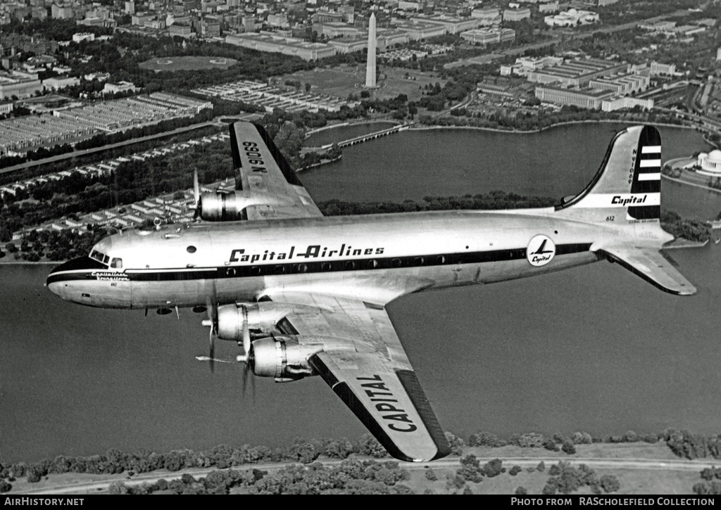 Aircraft Photo of N91069 | Douglas C54A-DC | Capital Airlines | AirHistory.net #132356