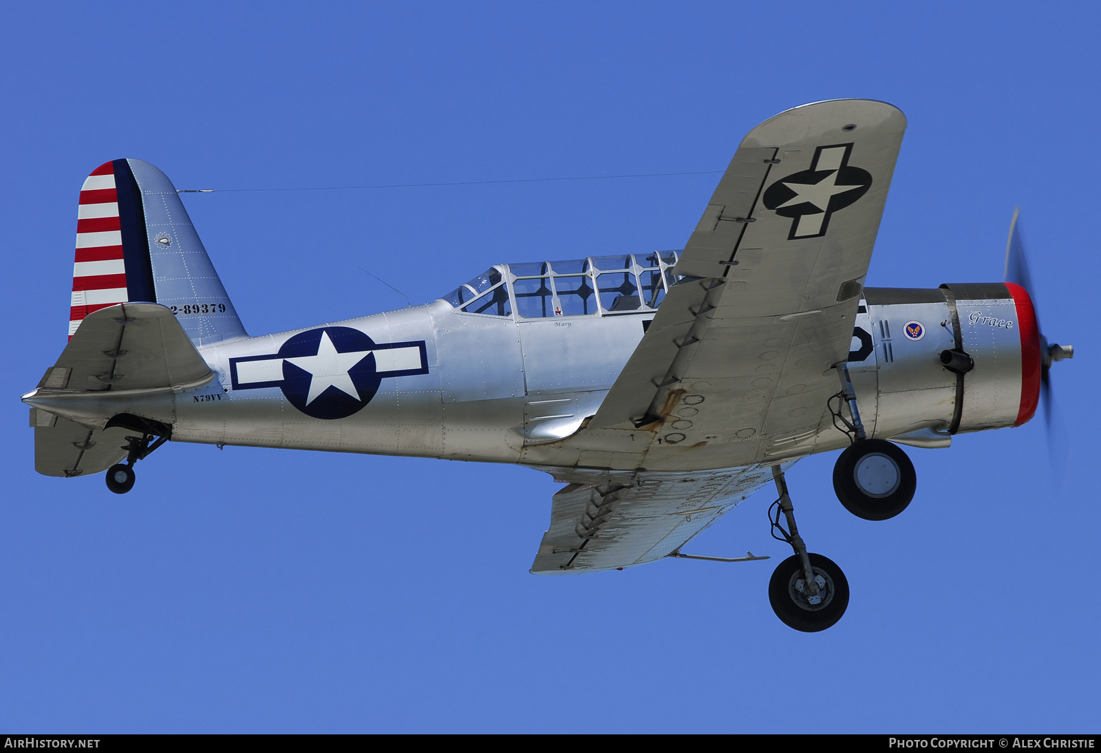 Aircraft Photo of N79VV / 42-89379 | Vultee BT-13A Valiant | USA - Air Force | AirHistory.net #132363