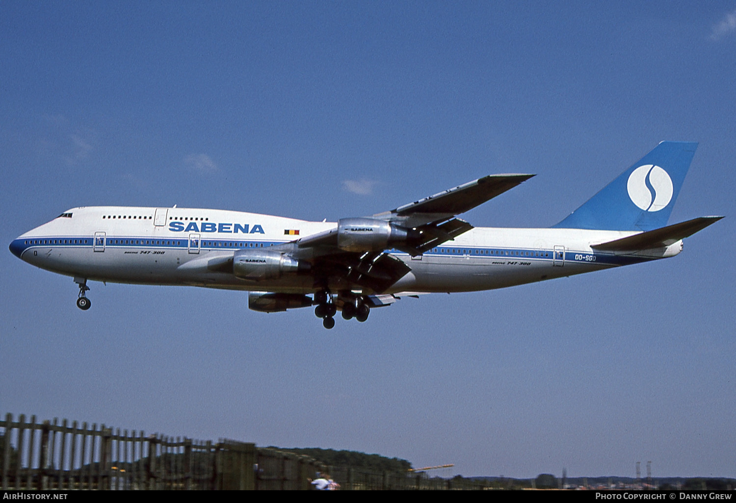 Aircraft Photo of OO-SGD | Boeing 747-329M | Sabena | AirHistory.net #132374