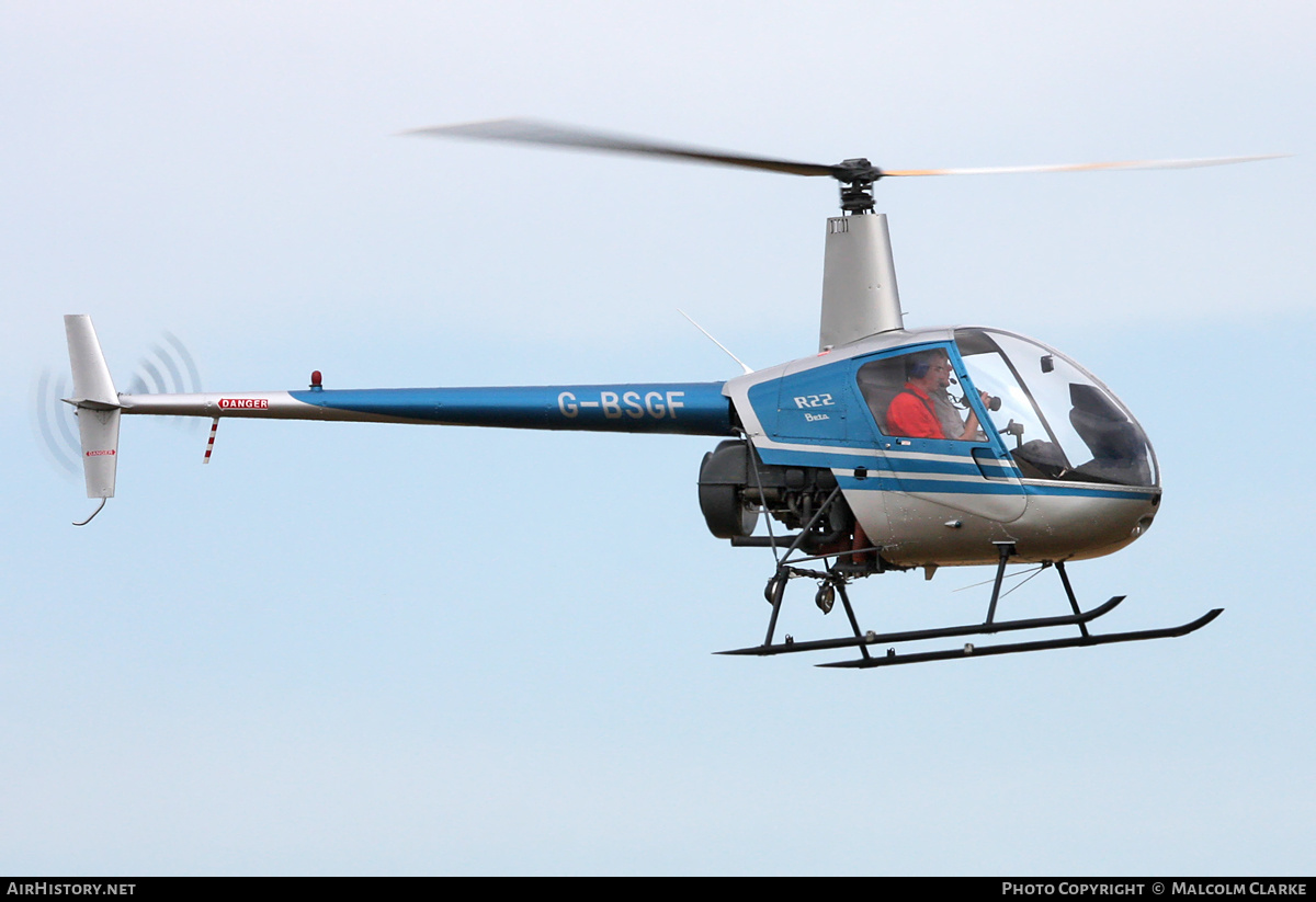 Aircraft Photo of G-BSGF | Robinson R-22 Beta | AirHistory.net #132407