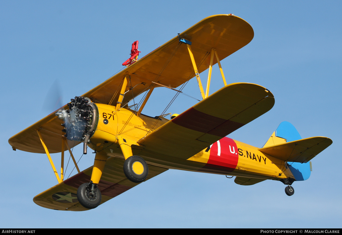 Aircraft Photo of G-CGPY / 671 | Boeing B75N Stearman | USA - Navy | AirHistory.net #132416
