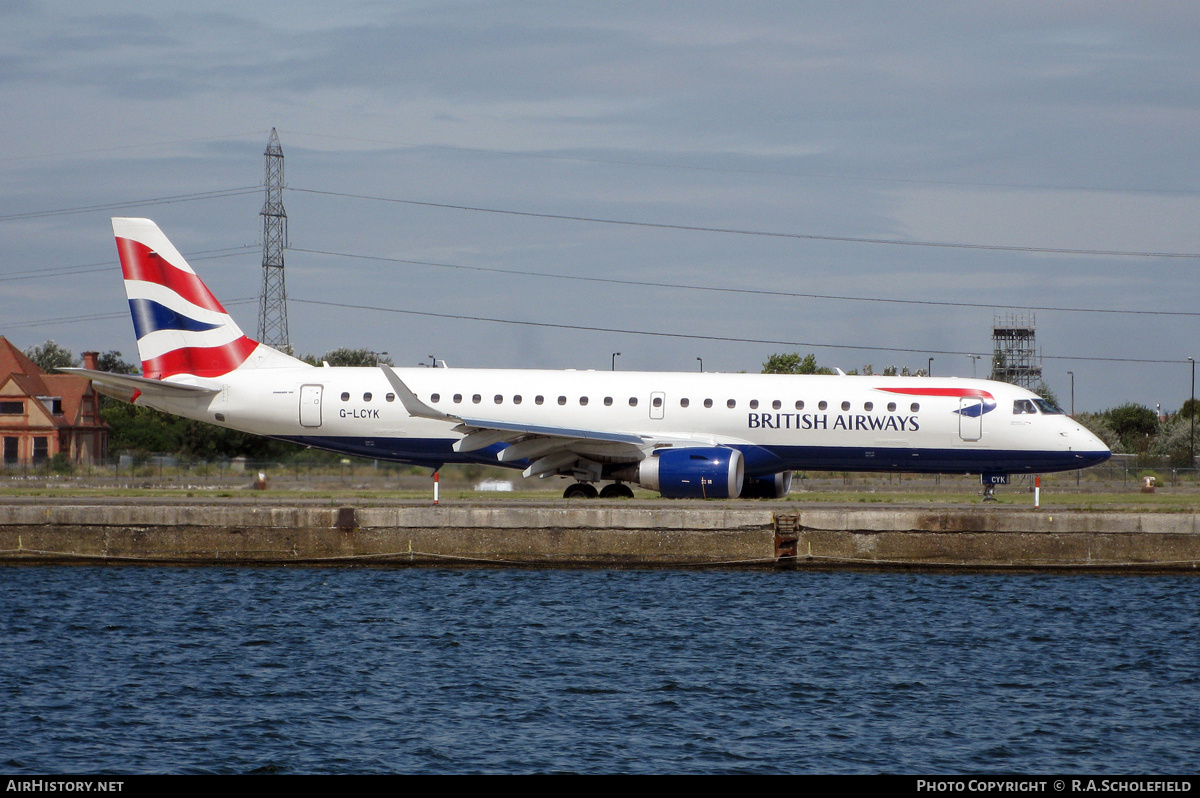 Aircraft Photo of G-LCYK | Embraer 190SR (ERJ-190-100SR) | British Airways | AirHistory.net #132510
