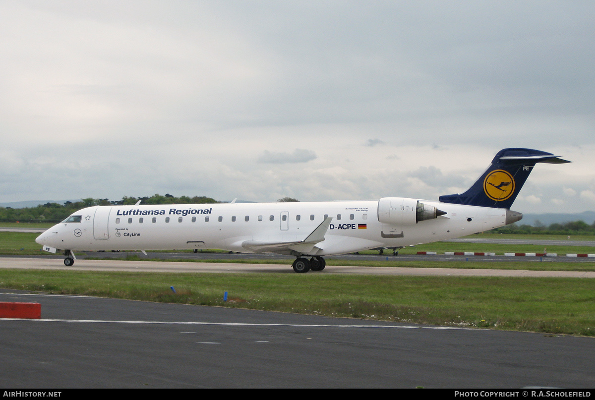 Aircraft Photo of D-ACPE | Bombardier CRJ-701ER (CL-600-2C10) | Lufthansa Regional | AirHistory.net #132533
