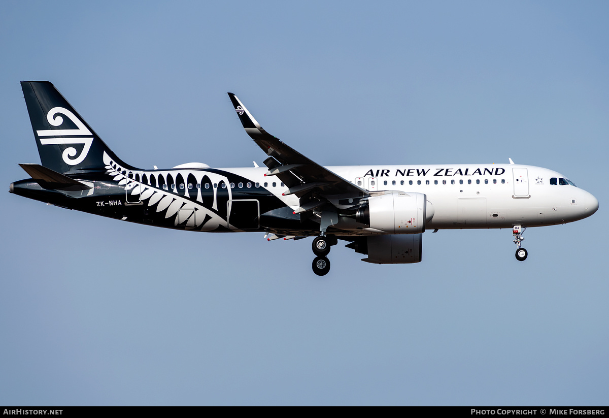 Aircraft Photo of ZK-NHA | Airbus A320-271N | Air New Zealand | AirHistory.net #132641