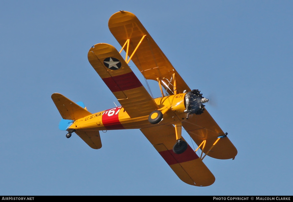 Aircraft Photo of G-CGPY / 671 | Boeing B75N Stearman | USA - Navy | AirHistory.net #132716