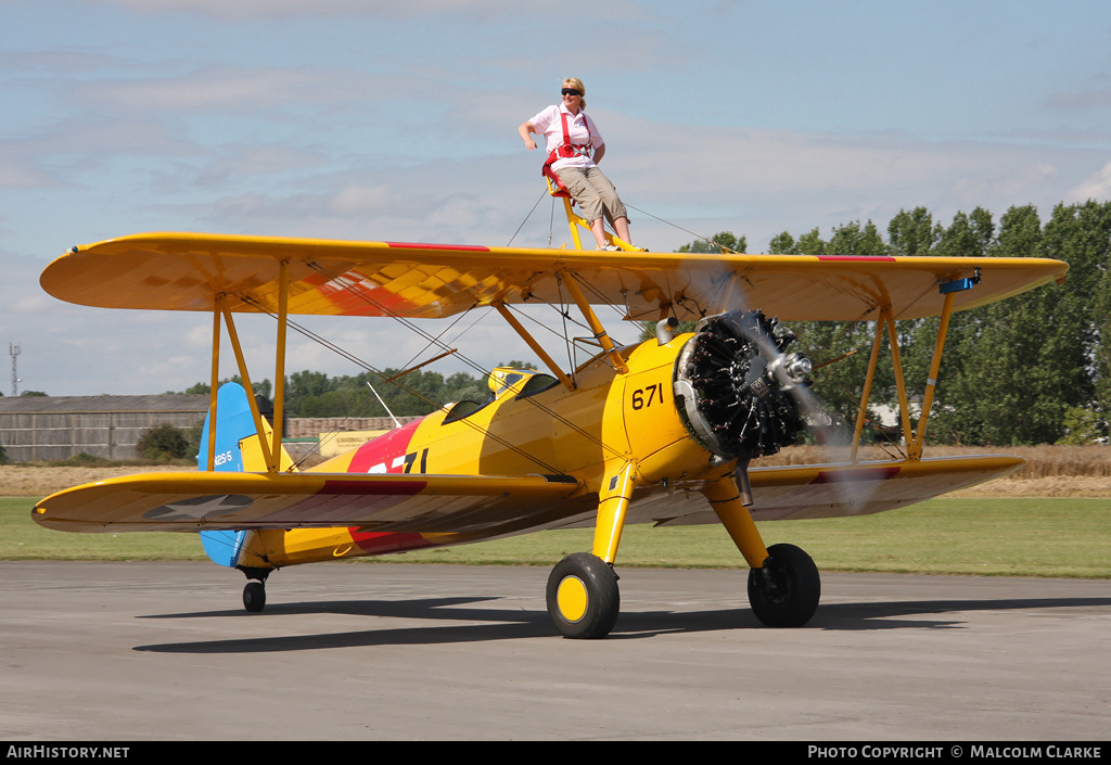 Aircraft Photo of G-CGPY / 671 | Boeing B75N Stearman | USA - Navy | AirHistory.net #132723