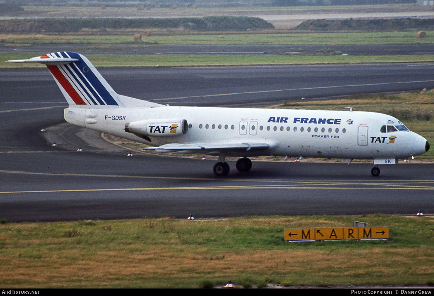 Aircraft Photo of F-GDSK | Fokker F28-4000 Fellowship | Air France | AirHistory.net #132725