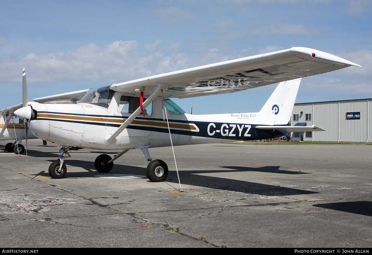 Aircraft Photo of C-GZYZ | Cessna 152 | Pacific Flying Club | AirHistory.net #132743
