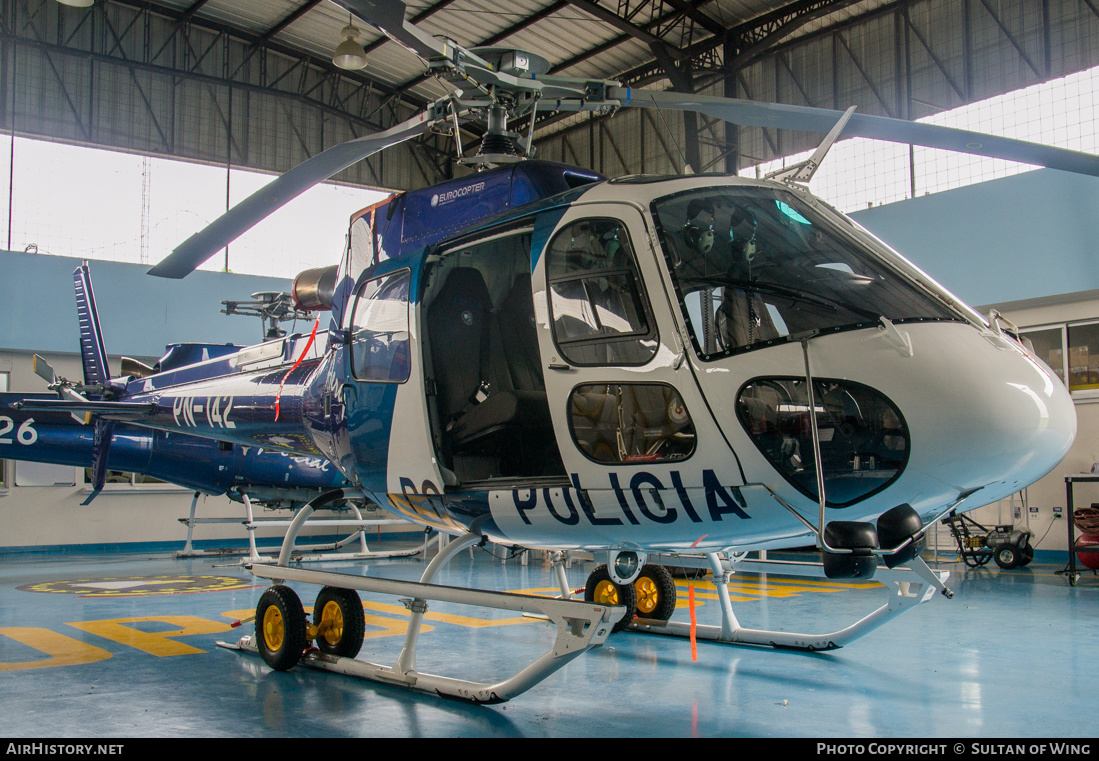 Aircraft Photo of PN-142 | Eurocopter AS-350B-3 Ecureuil | Ecuador - Police | AirHistory.net #132769