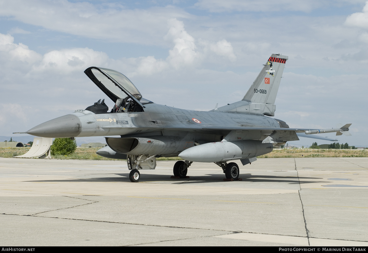 Aircraft Photo of 93-0669 | Lockheed Martin F-16CJ Fighting Falcon | Turkey - Air Force | AirHistory.net #132777