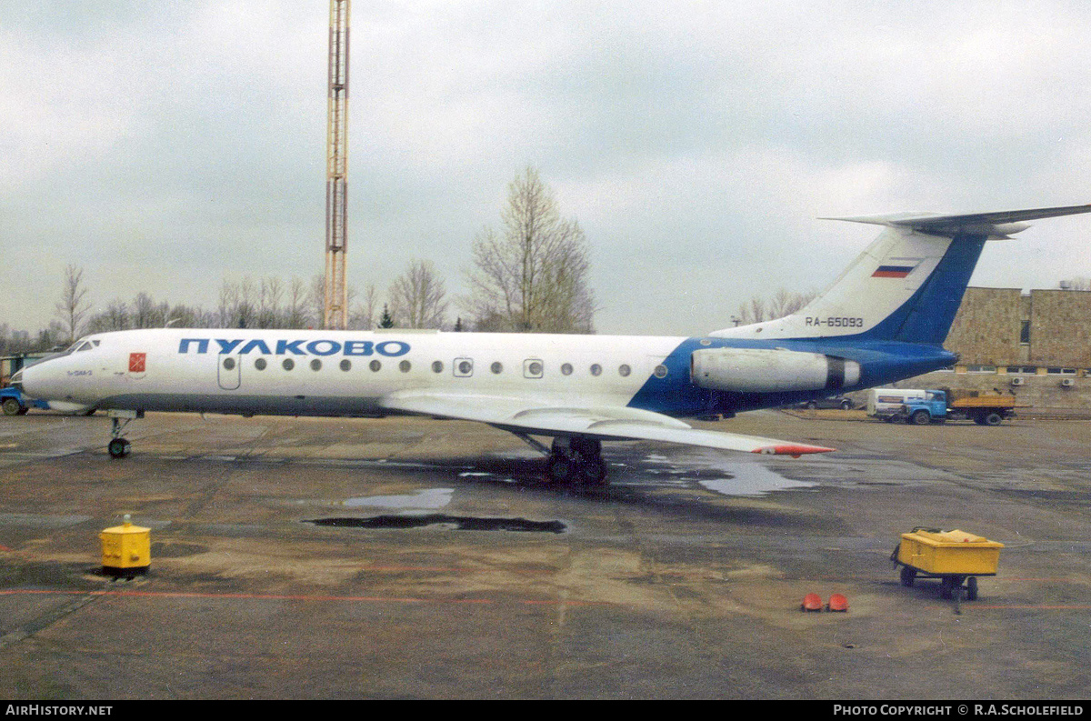 Aircraft Photo of RA-65093 | Tupolev Tu-134A-3 | Pulkovo Airlines | AirHistory.net #132827